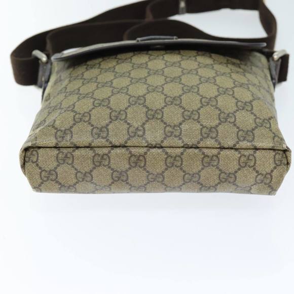 GUCCI GG Canvas Shoulder Bag Coated Canvas Beige Auth ti1728 - Picture 5 of 16